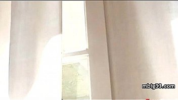 Tight white lingerie teen takes big black dick