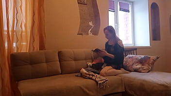 Reading a romance makes her wet