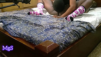 Amateur porn star records his first pussy licking adult scene content behind the scenes