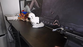 Paid the maid with a hard fuck and a lot of cum on the face