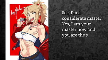 Mordred from fate locks you in chastity to celebrate locktober