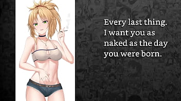 Mordred from fate locks you in chastity to celebrate locktober