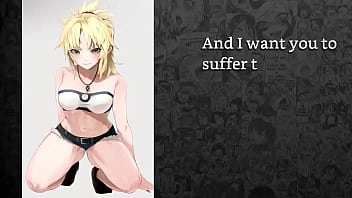Mordred from fate locks you in chastity to celebrate locktober