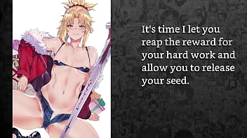 Mordred from fate locks you in chastity to celebrate locktober