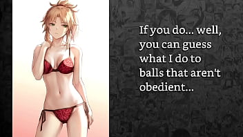 Mordred from fate locks you in chastity to celebrate locktober