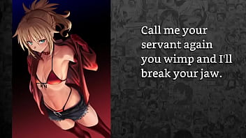 Mordred from fate locks you in chastity to celebrate locktober