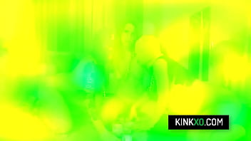 College bffs celebrate successful heist with foursome sex