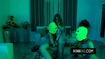 College bffs celebrate successful heist with foursome sex