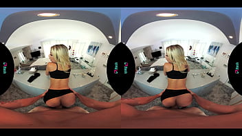 Beautiful latina fucks an intruder in vr