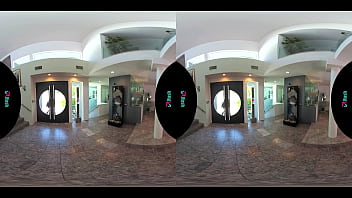 Beautiful latina fucks an intruder in vr