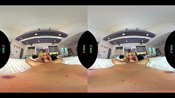 Beautiful latina fucks an intruder in vr