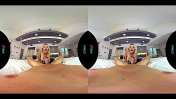 Beautiful latina fucks an intruder in vr