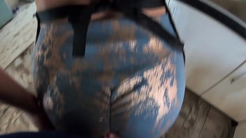 Tight leggings cameltoe deep blowjob & triple cum fuck prev