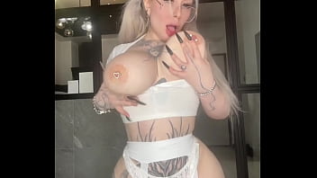 Spying on my step sister hard fucking herself in different positions and cums