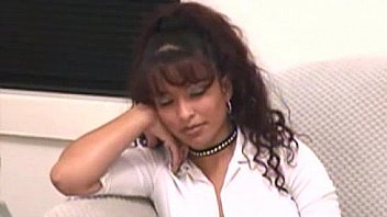 Tiny teen latina uses blue sex toy inside petite pussy