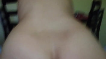 Round ass ex girlfriend rides me hard