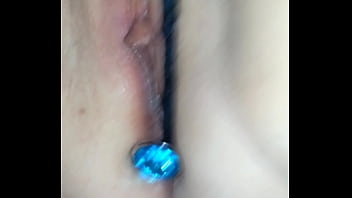 Butt plug and 2 vibes in pussy