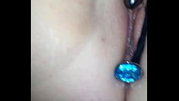 Butt plug and 2 vibes in pussy