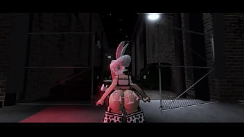 Conejita llena de semen