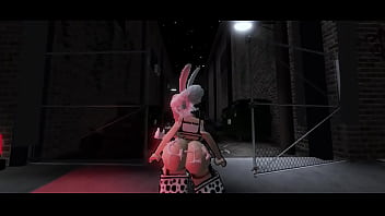 Conejita llena de semen