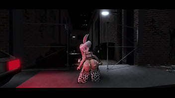 Conejita llena de semen