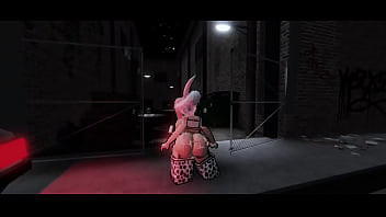 Conejita llena de semen