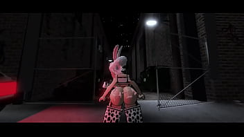 Conejita llena de semen