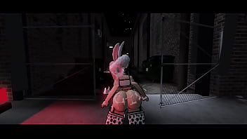 Conejita llena de semen