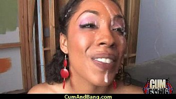 Real ebony babe getting hard core group making out 27