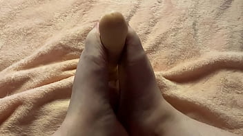Slow foot job foot fetish video