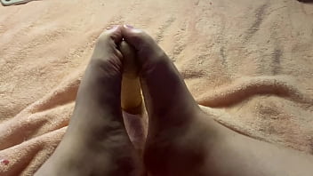 Slow foot job foot fetish video