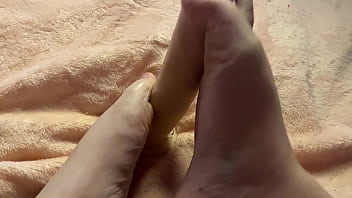 Slow foot job foot fetish video