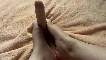 Slow foot job foot fetish video