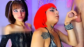 Short red hair girl proves that she is the best at giving deep blowjobs