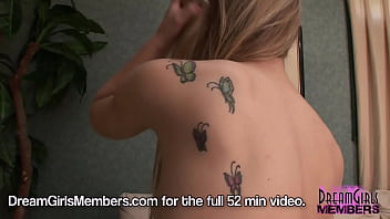 Super cutie gets naked and spreads her snatch wide