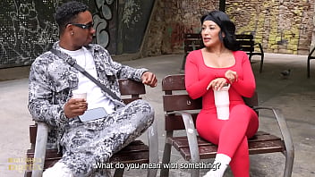 Ebony slim thicc girl punished by bbc