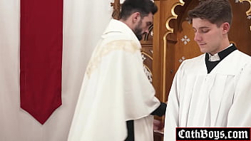 Twink Fucked In A Sanctuary On The Altar thumbnail