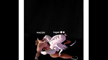 Liaboo and big latin man on social videogame