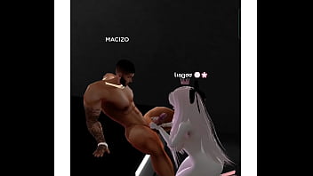 Liaboo and big latin man on social videogame