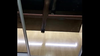 Foot fetish waiting for the goddess in black pantyhose let's work with your mouth