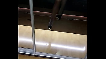 Foot fetish waiting for the goddess in black pantyhose let's work with your mouth