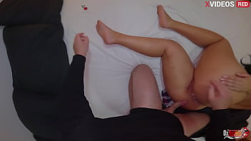 Crazy sexy stepmother comes to her stepson's bed for a portion of anal sex and cum inside