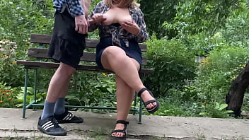 Mother in law lets me cum on her tits