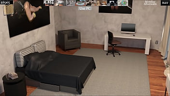 Katie give's av a blowjob in the bathroom