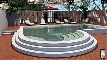 Katie give's av a blowjob in the bathroom