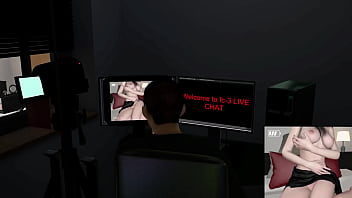 3d sexy influencer slut teasing the big dick to fuck her pussy