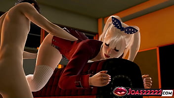 3d hentai with hot blonde angele with huge boobs anal plug action kiss and pussy teasing double hole toys masturbation fingering ending in wet orgasm and moanings in honey select 2