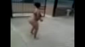 Woman dancing naked to addycole song