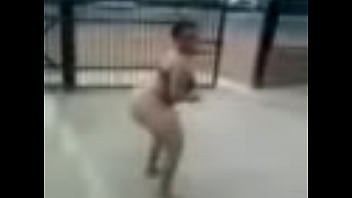 Woman dancing naked to addycole song