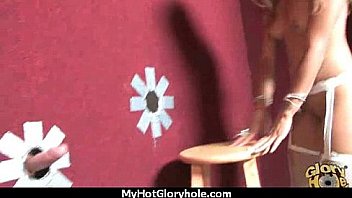 Ebony backs her booty all the way to the gloryhole 12